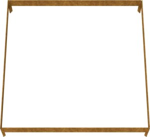 vidaXL vidaXL Podwyższona donica, 100x100x18,5 cm, stal kortenowska 5