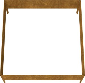 vidaXL vidaXL Podwyższona donica, 100x100x41 cm, stal kortenowska 5