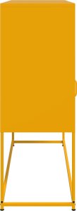 vidaXL vidaXL Szafka, musztardowa, 100,5x39x107 cm, stal walcowana na zimno 7