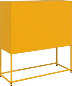 vidaXL vidaXL Szafka, musztardowa, 100,5x39x107 cm, stal walcowana na zimno 8