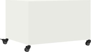 vidaXL vidaXL Stolik kawowy, biały, 68x50x43,5 cm, stal walcowana na zimno 8