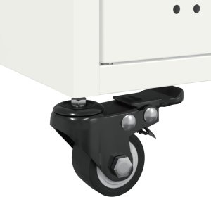 vidaXL vidaXL Stolik kawowy, biały, 68x50x43,5 cm, stal walcowana na zimno 10