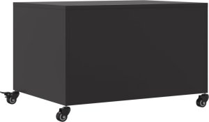 vidaXL vidaXL Stolik kawowy, czarny, 68x50x43,5 cm, stal walcowana na zimno 8