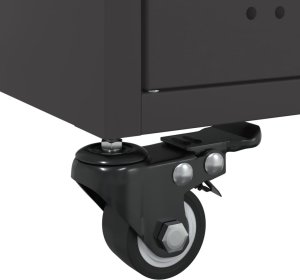 vidaXL vidaXL Stolik kawowy, czarny, 68x50x43,5 cm, stal walcowana na zimno 10