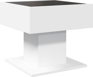 vidaXL Stolik kawowy z LED, biały 50x50x45 cm 8