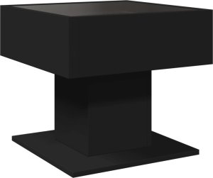 vidaXL Stolik kawowy z LED czarny 50x50x45 cm 8