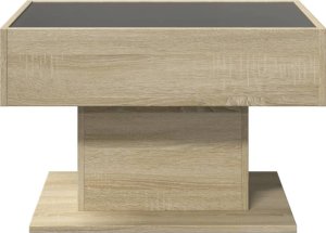 vidaXL Stolik kawowy z LED, dąb sonoma, 70x50x45 cm 6
