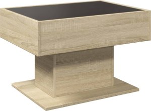 vidaXL Stolik kawowy z LED, dąb sonoma, 70x50x45 cm 8