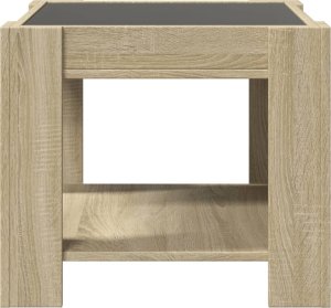 vidaXL Stolik kawowy z LED, dąb sonoma, 53x53x45 cm 7