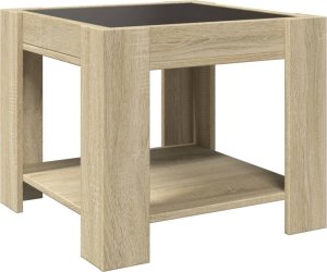 vidaXL Stolik kawowy z LED, dąb sonoma, 53x53x45 cm 8