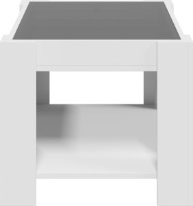 vidaXL vidaXL Stolik kawowy z LED, biały 73x53x45 cm, materiał drewnopochodny 7