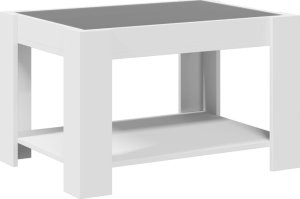 vidaXL vidaXL Stolik kawowy z LED, biały 73x53x45 cm, materiał drewnopochodny 8