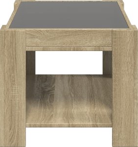 vidaXL Stolik kawowy z LED, dąb sonoma, 73x53x45 cm 7