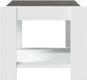 vidaXL Stolik kawowy z LED, biały 53x53x45 cm 7