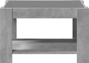 vidaXL Stolik kawowy z LED, szarość betonu, 73x53x45 cm 6