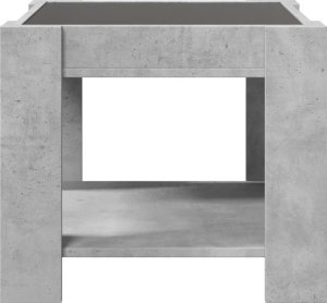 vidaXL Stolik kawowy z LED, szarość betonu, 53x53x45 cm 6