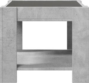 vidaXL Stolik kawowy z LED, szarość betonu, 53x53x45 cm 7