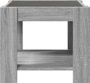 vidaXL vidaXL Stolik kawowy z LED, szary dąb sonoma, 53x53x45 cm 6