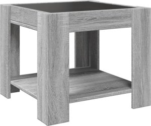 vidaXL vidaXL Stolik kawowy z LED, szary dąb sonoma, 53x53x45 cm 8