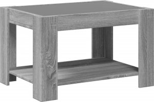 vidaXL Stolik kawowy z LED, szary dąb sonoma, 73x53x45 cm 8