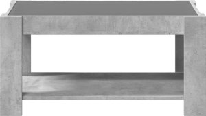 vidaXL Stolik kawowy z LED, szarość betonu, 93x53x45 cm 6