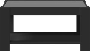 vidaXL Stolik kawowy z LED czarny 93x53x45 cm 6