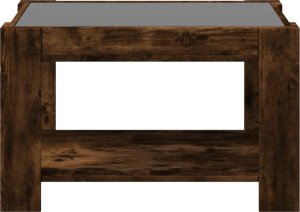 vidaXL vidaXL Stolik kawowy z LED, opalany dąb, 73x53x45 cm 6