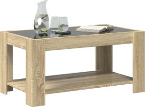 vidaXL Stolik kawowy z LED, dąb sonoma, 93x53x45 cm 5