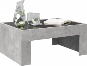 vidaXL Stolik kawowy z LED Infinity, szarość betonu, 70x50x30 cm 5