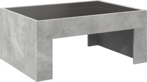vidaXL Stolik kawowy z LED Infinity, szarość betonu, 70x50x30 cm 8