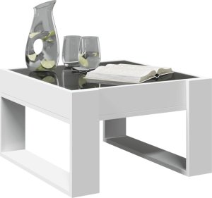vidaXL Stolik kawowy z LED Infinity, biały, 50x53x30 cm 5