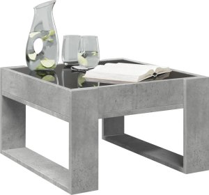 vidaXL Stolik kawowy z LED Infinity, szarość betonu, 50x53x30 cm 5