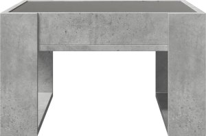 vidaXL Stolik kawowy z LED Infinity, szarość betonu, 50x53x30 cm 7