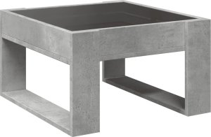 vidaXL Stolik kawowy z LED Infinity, szarość betonu, 50x53x30 cm 8