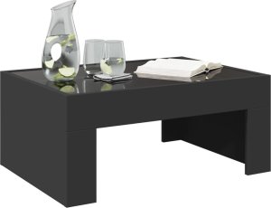 vidaXL Stolik kawowy z LED Infinity, czarny, 70x50x30 cm 5