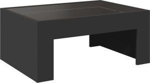 vidaXL Stolik kawowy z LED Infinity, czarny, 70x50x30 cm 8