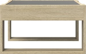 vidaXL Stolik kawowy z LED Infinity, dąb sonoma, 50x53x30 cm 6