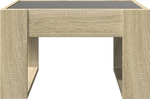 vidaXL Stolik kawowy z LED Infinity, dąb sonoma, 50x53x30 cm 7