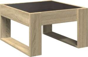 vidaXL Stolik kawowy z LED Infinity, dąb sonoma, 50x53x30 cm 8