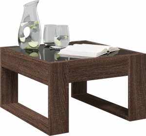 vidaXL Stolik kawowy z LED Infinity, brązowy dąb, 50x53x30 cm 5