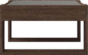 vidaXL Stolik kawowy z LED Infinity, brązowy dąb, 50x53x30 cm 6