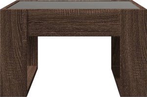 vidaXL Stolik kawowy z LED Infinity, brązowy dąb, 50x53x30 cm 7