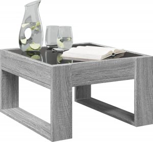 vidaXL Stolik kawowy z LED Infinity, szary dąb sonoma, 50x53x30 cm 5