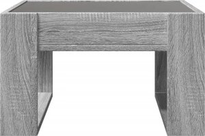 vidaXL Stolik kawowy z LED Infinity, szary dąb sonoma, 50x53x30 cm 7