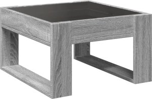 vidaXL Stolik kawowy z LED Infinity, szary dąb sonoma, 50x53x30 cm 8