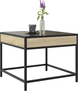 vidaXL Stolik kawowy z LED Infinity, dąb sonoma, 50x50x41 cm 5