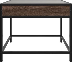 vidaXL Stolik kawowy z LED Infinity, brązowy dąb, 50x50x41 cm 6