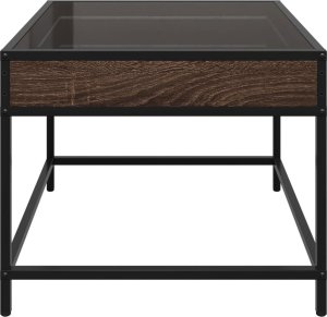 vidaXL Stolik kawowy z LED Infinity, brązowy dąb, 50x50x41 cm 7