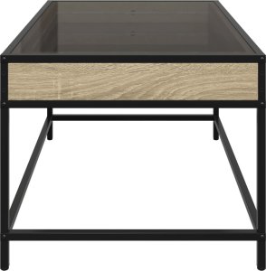 vidaXL Stolik kawowy z LED Infinity, dąb sonoma, 70x50x41 cm 6