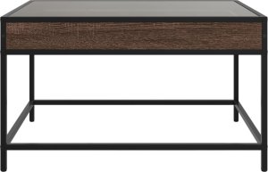 vidaXL Stolik kawowy z LED Infinity, brązowy dąb, 70x50x41 cm 5
